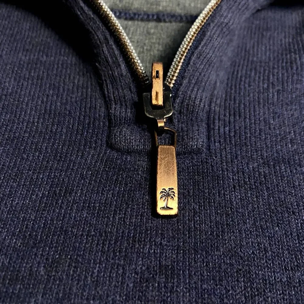 Tommy Bahamas Blue Quarterzip